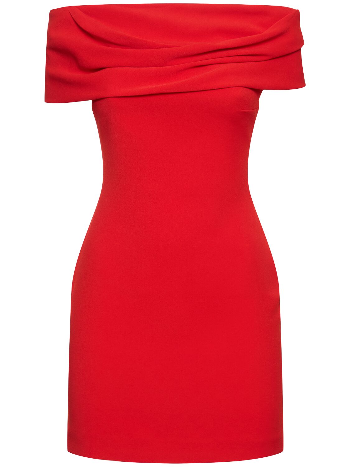 Shop Solace London Neve Crepe Mini Dress In Red