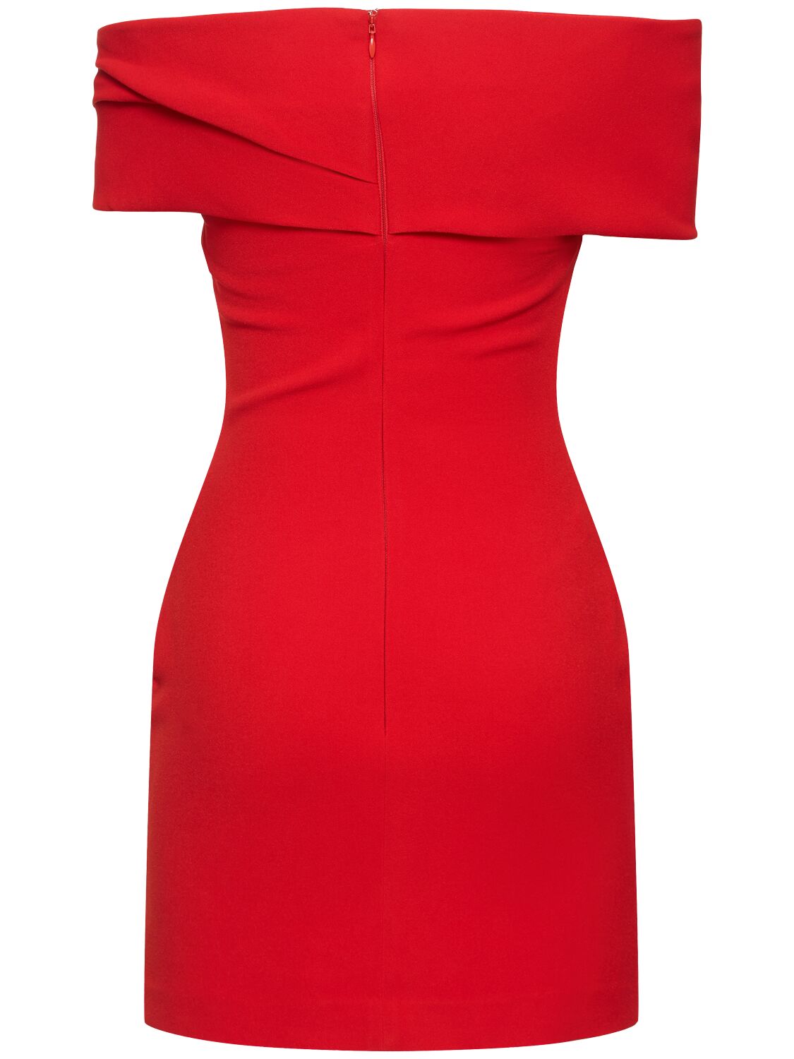 Shop Solace London Neve Crepe Mini Dress In Red