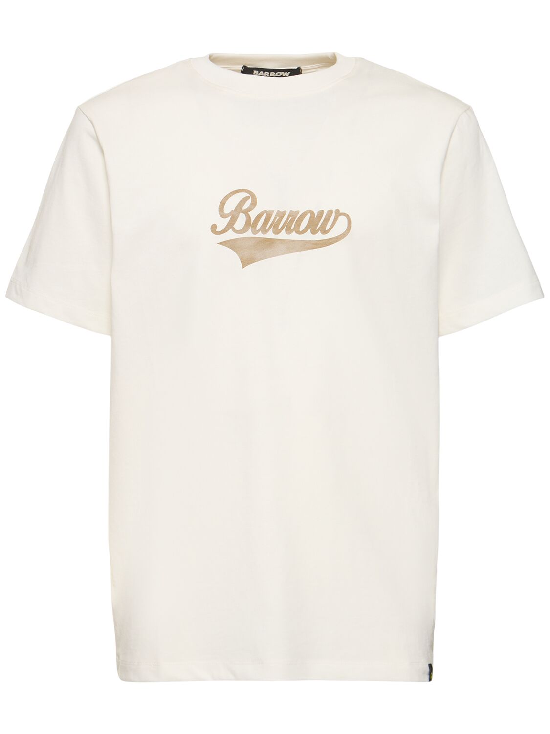 Barrow Logo Cotton Jersey T-shirt In Off-white