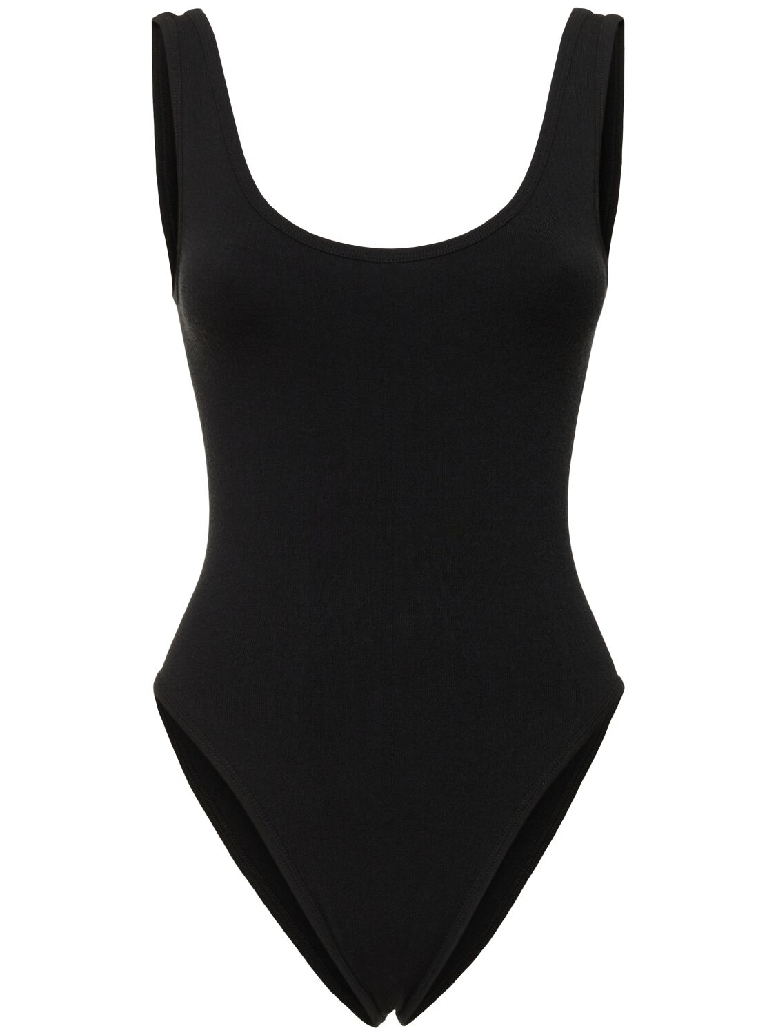 Nagnata Ballet Wool Blend Bodysuit In Black