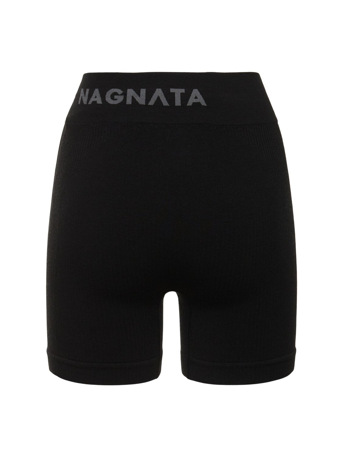 Shop Nagnata Ballet Wool Blend Mini Shorts In Black