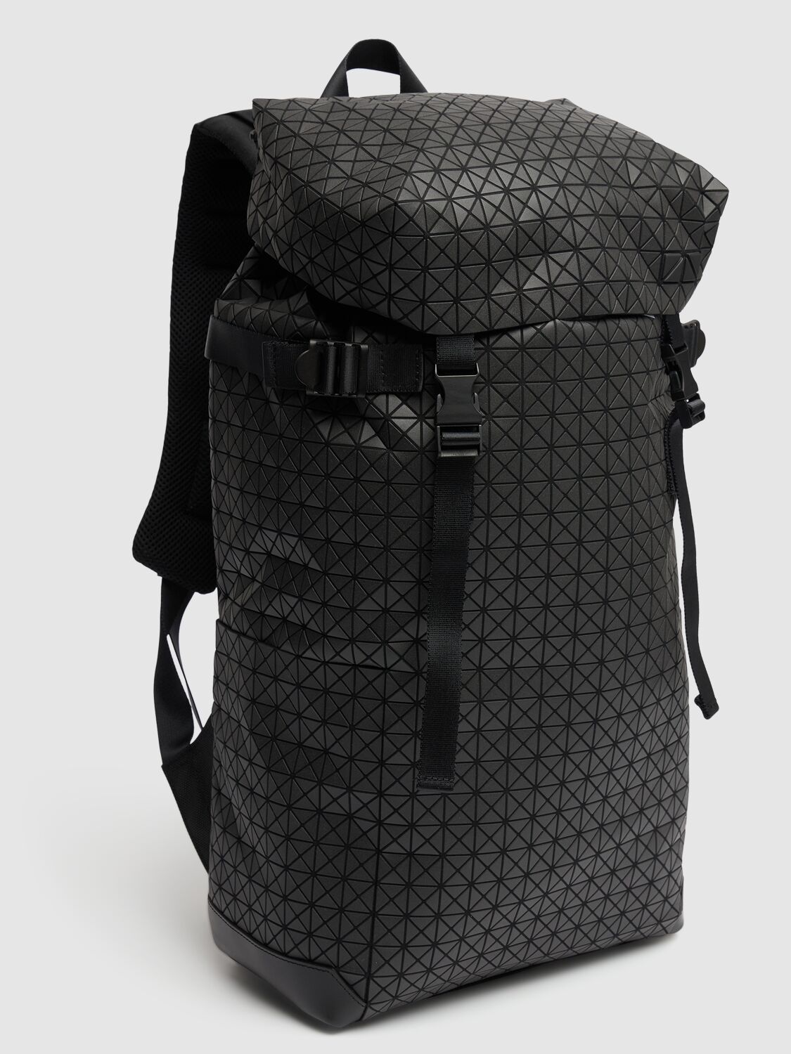 Shop Bao Bao Issey Miyake Hiker Cotton Backpack In Matte Black