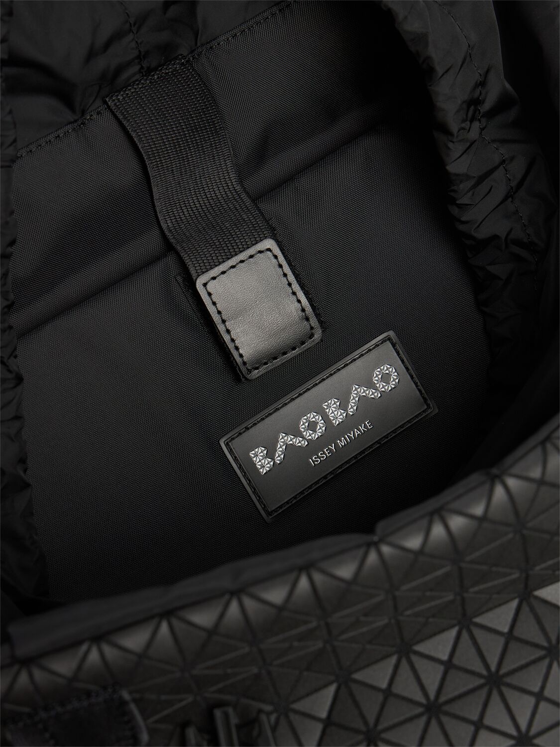 Shop Bao Bao Issey Miyake Hiker Cotton Backpack In Matte Black