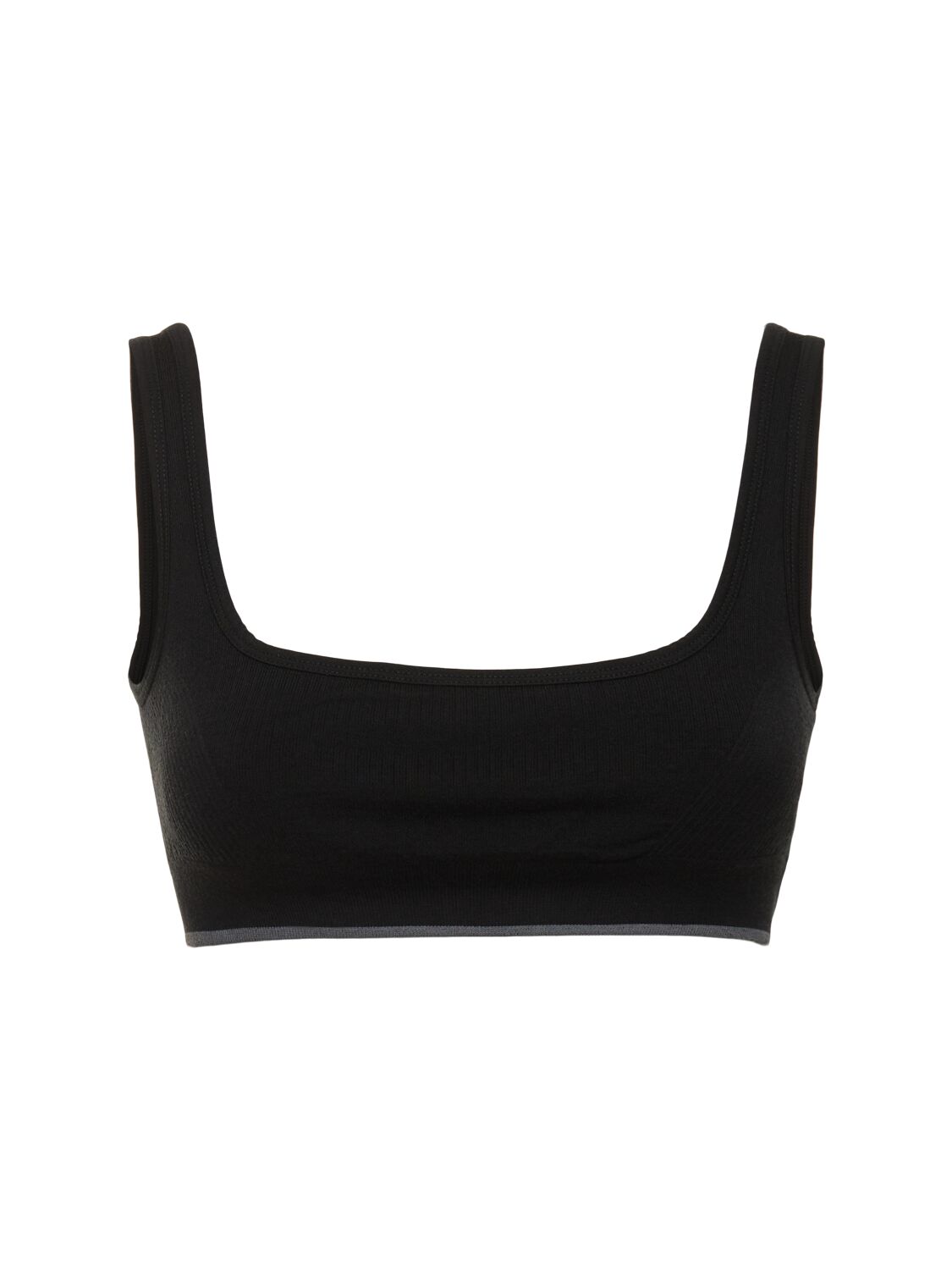 Nagnata Classic Wool Blend Bralette In Black