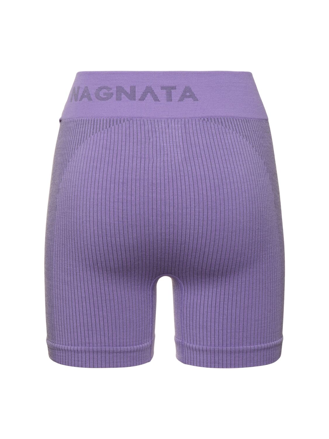 Shop Nagnata Ballet Wool Blend Mini Shorts In Iris