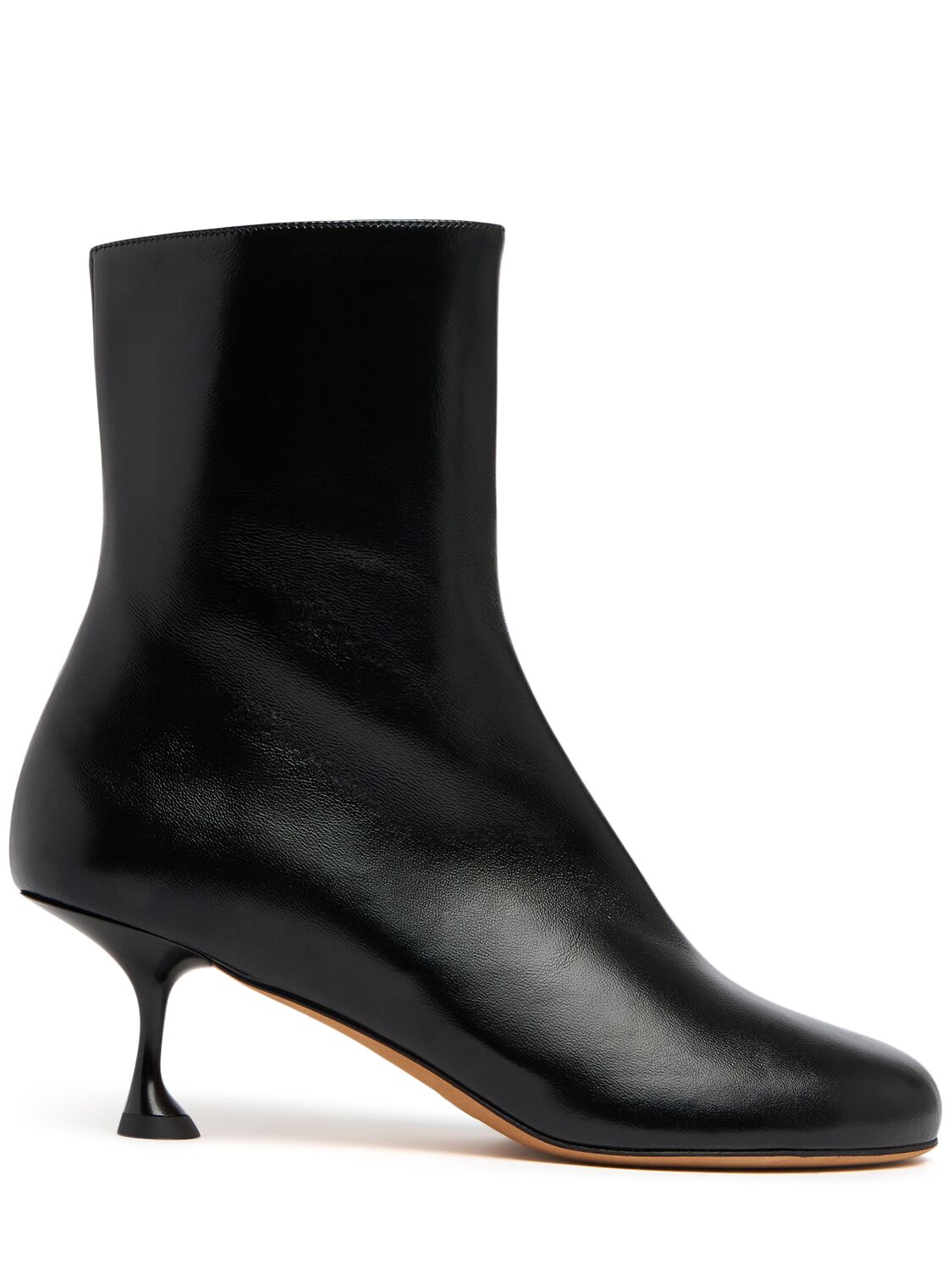 Proenza Schouler 65mm Tee Leather Ankle Boots In Black