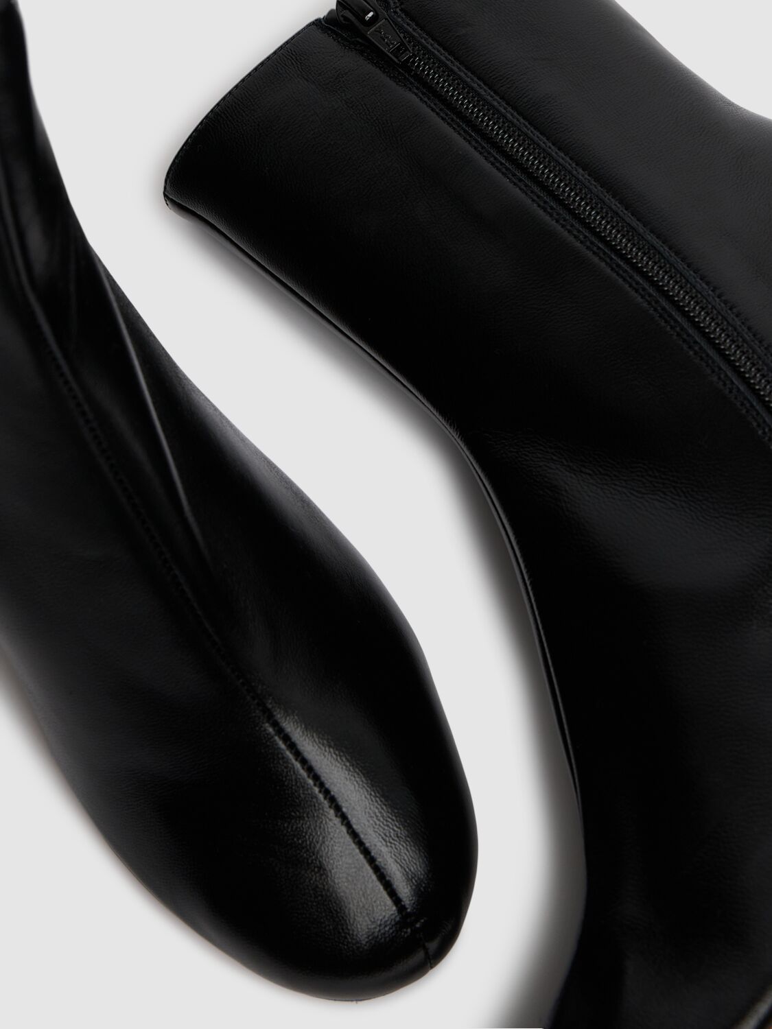 Proenza Schouler 65mm Tee Leather Ankle Boots In Black