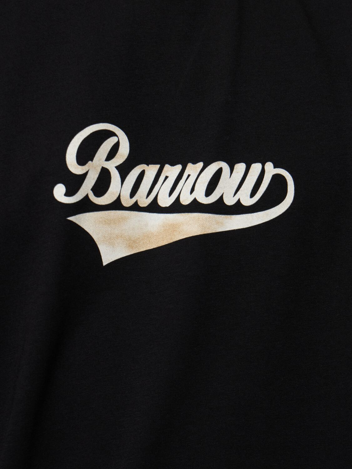 Shop Barrow Logo Cotton Jersey T-shirt In Black