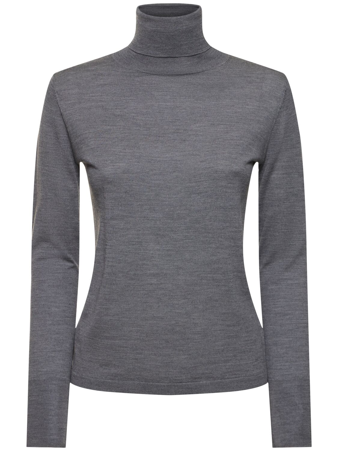 Aspesi Roll-neck Virgin Wool Jumper In Grey