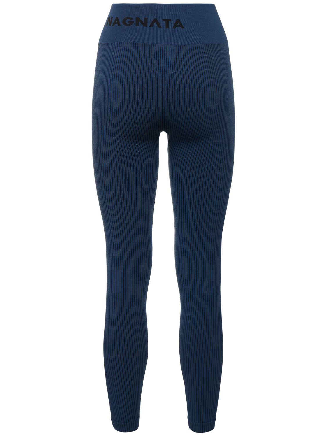 Shop Nagnata Demi Wool Blend Leggings In Ocean Blue