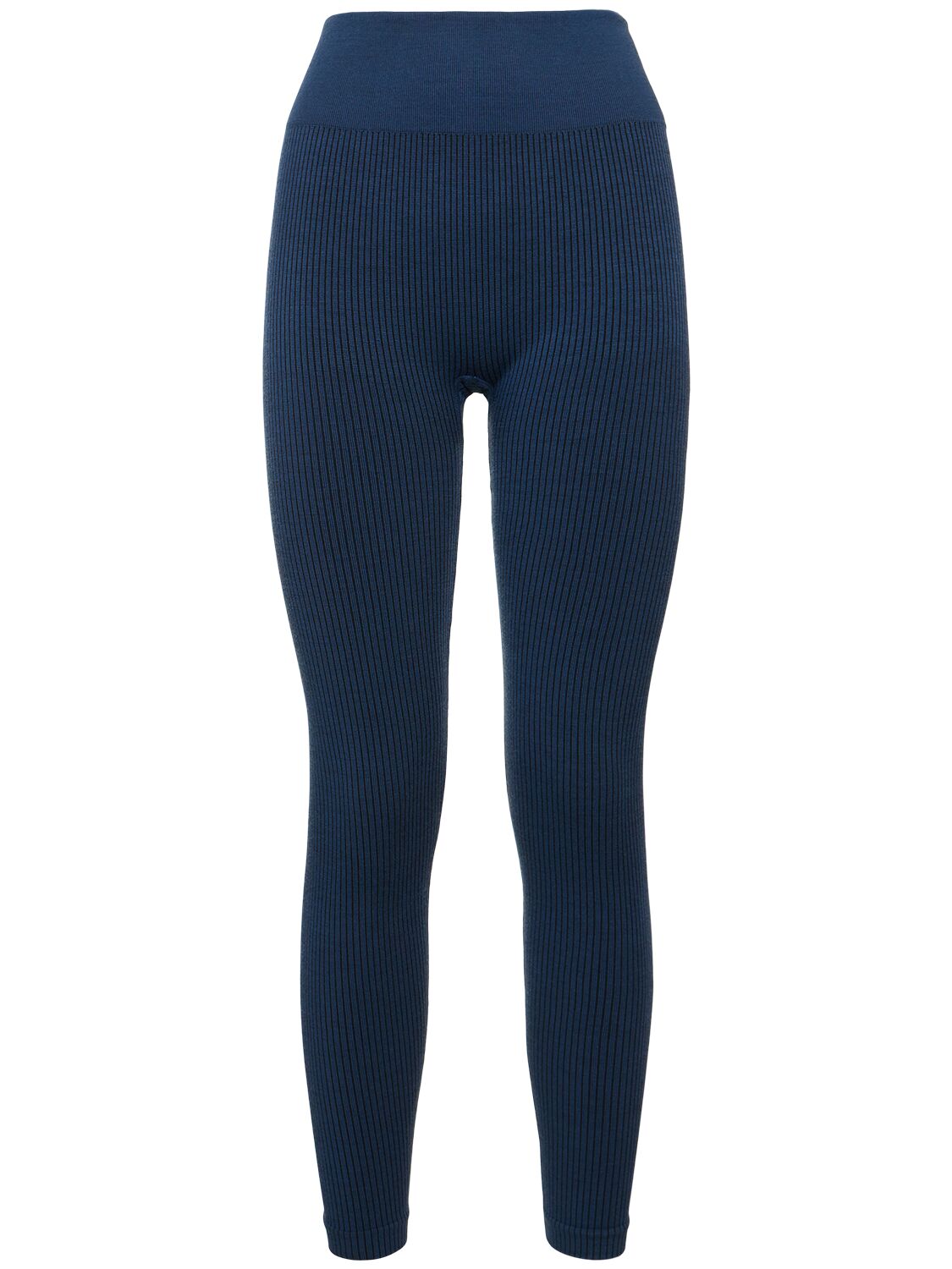 Shop Nagnata Demi Wool Blend Leggings In Ocean Blue