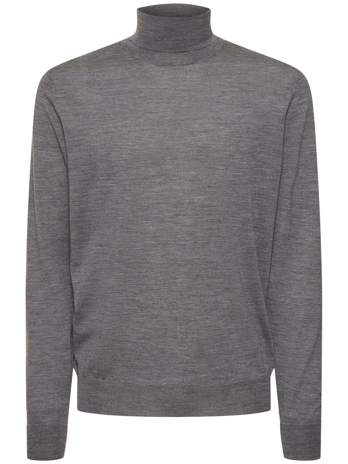 Pt Torino Superfine Wool Knit Slim Fit Sweater In Gray