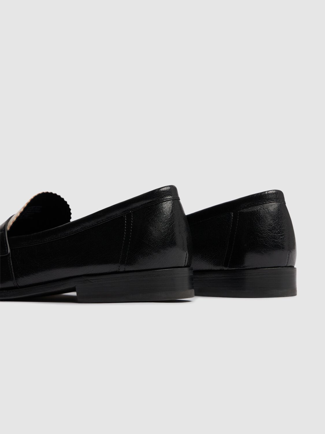 Shop Tory Burch 10mm Classic Leather Loafers In Black