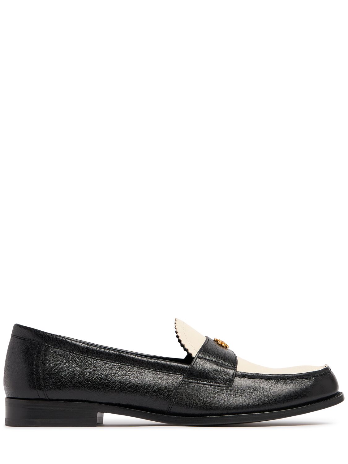 Shop Tory Burch 10mm Classic Leather Loafers In Black