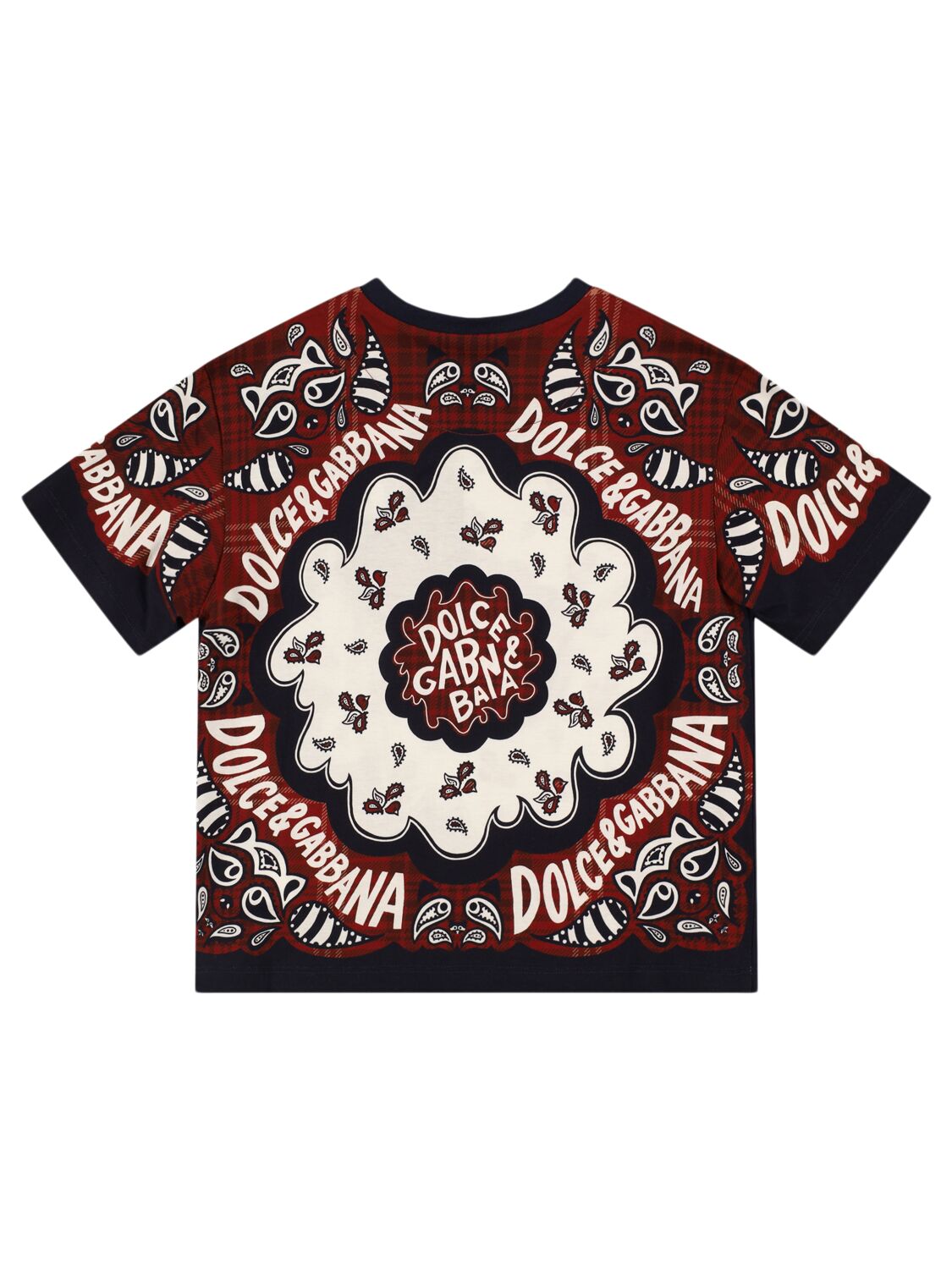 Shop Dolce & Gabbana Printed Cotton Jersey T-shirt In Multicolor