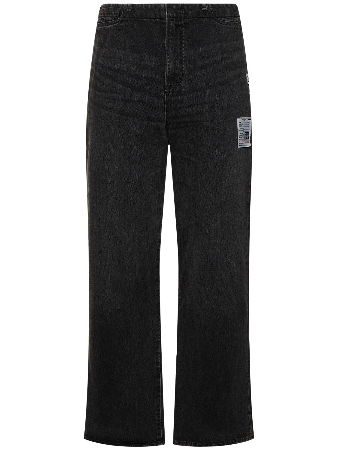 Miharayasuhiro Relaxed Cotton Denim Jeans In Black