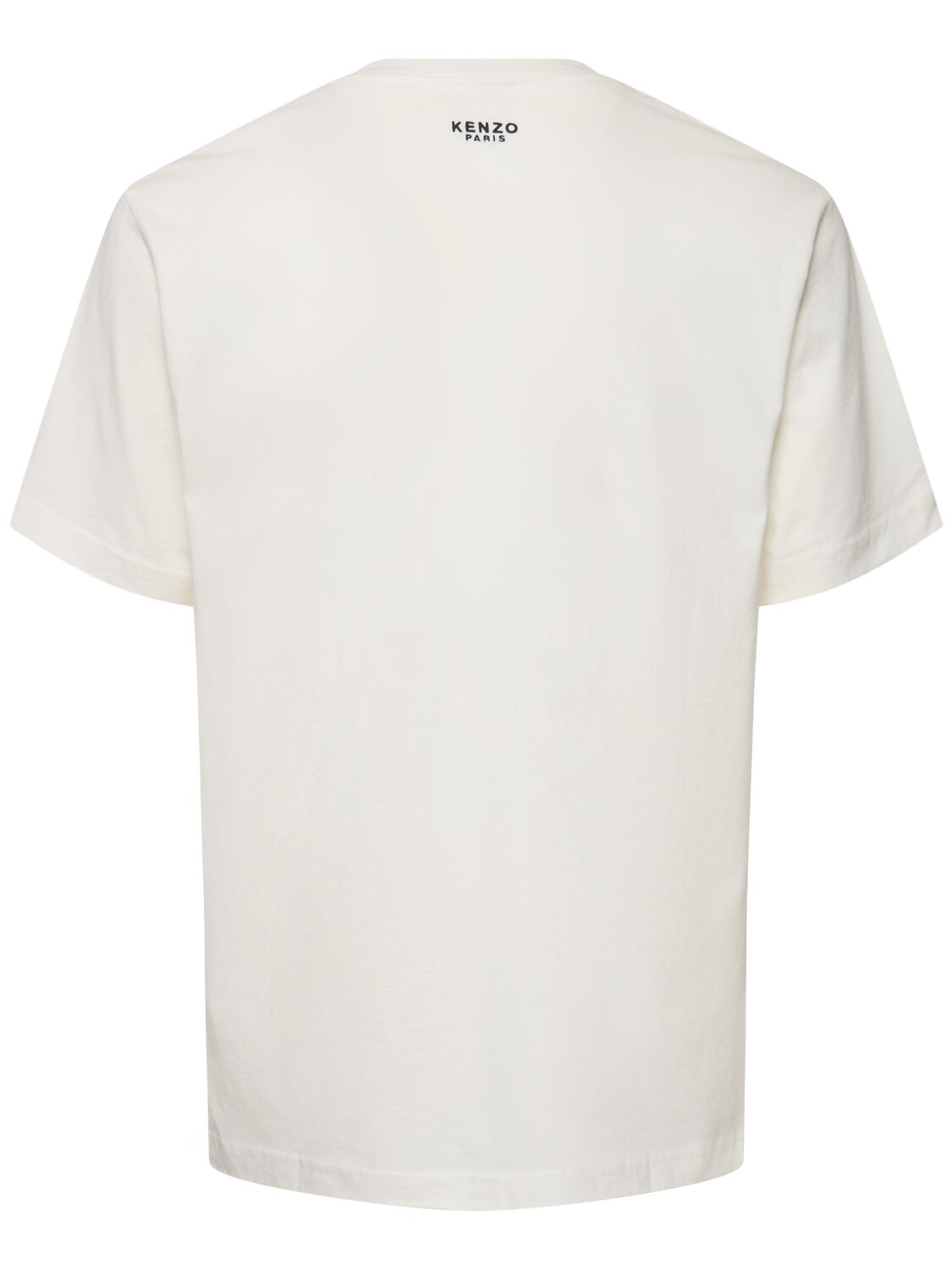 Shop Kenzo Lucky Tiger Cotton T-shirt In Off White