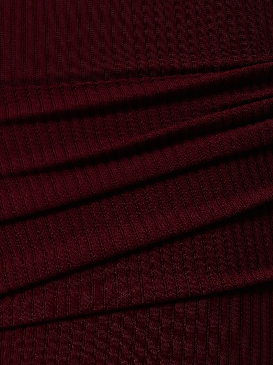 Shop Andreädamo Ribbed Jersey Leggings W/ Stirrups In Burgundy