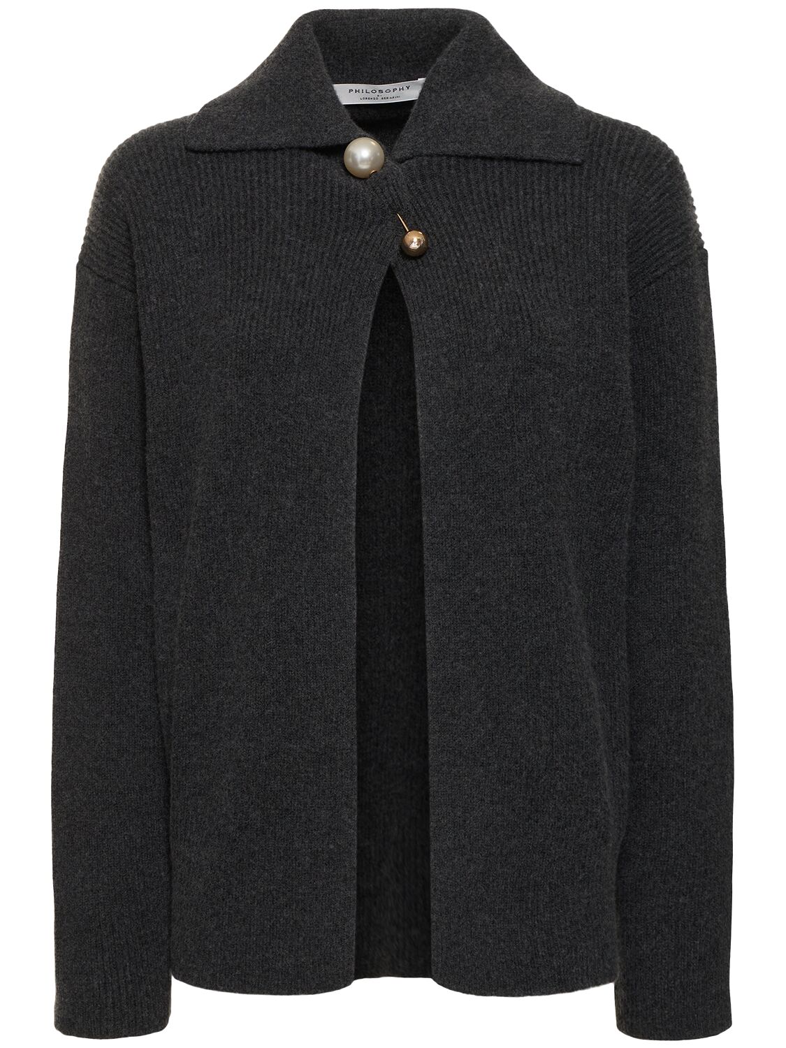 Shop Philosophy Di Lorenzo Serafini Wool & Cashmere Jacket In Grey