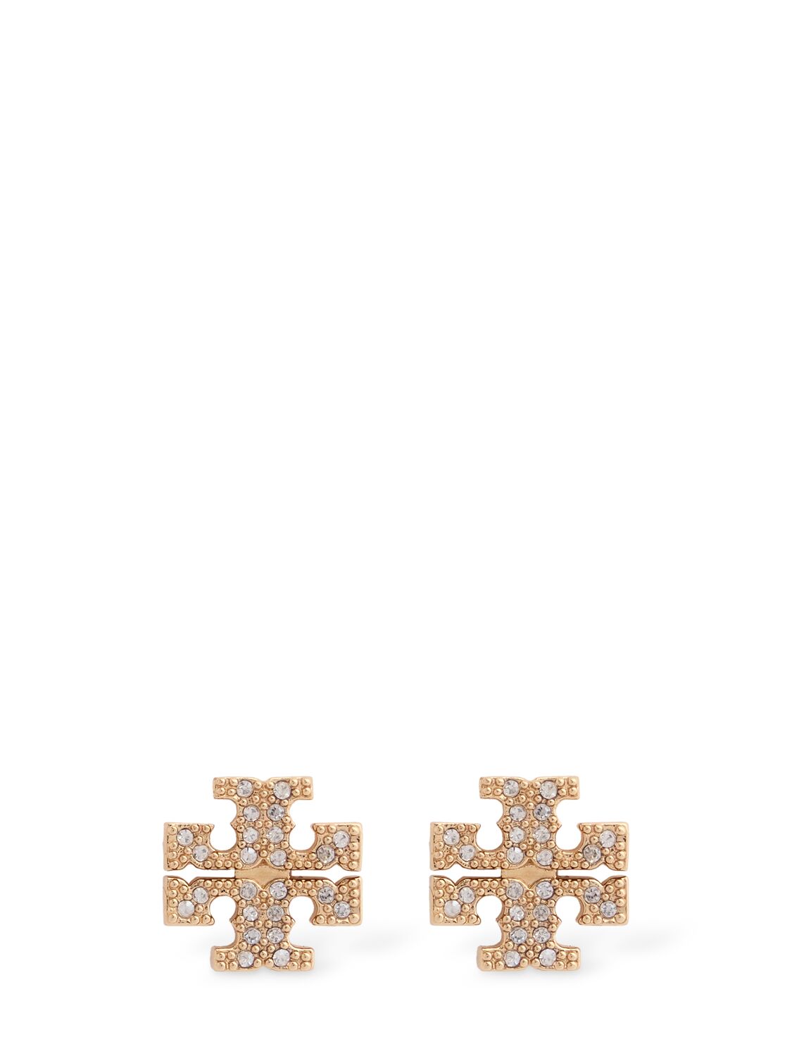 Tory Burch Kira Pavé Stud Earrings In Gold