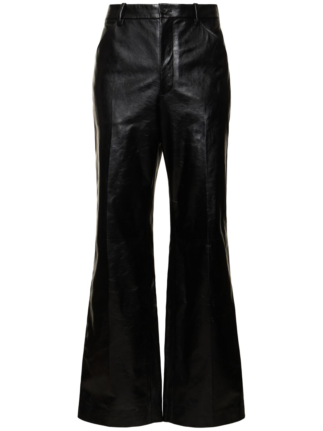 Bally Leather Pants In Black