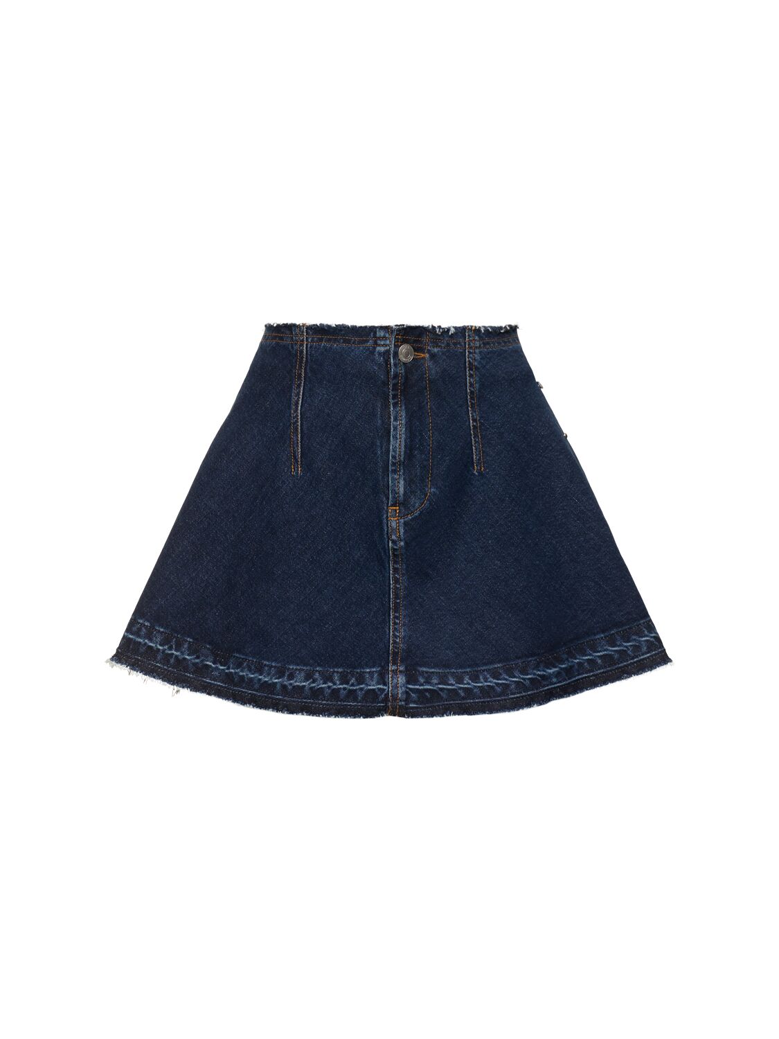 Des Phemmes Embellished Denim Mini Skirt In Blue