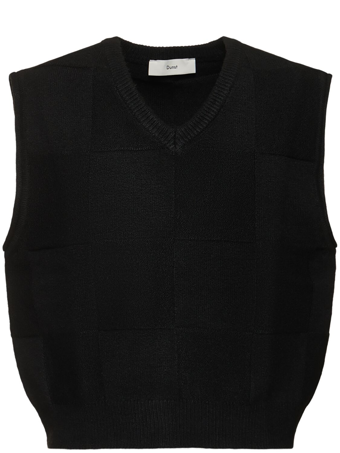 Dunst Unisex Essential Knit Vest In Black