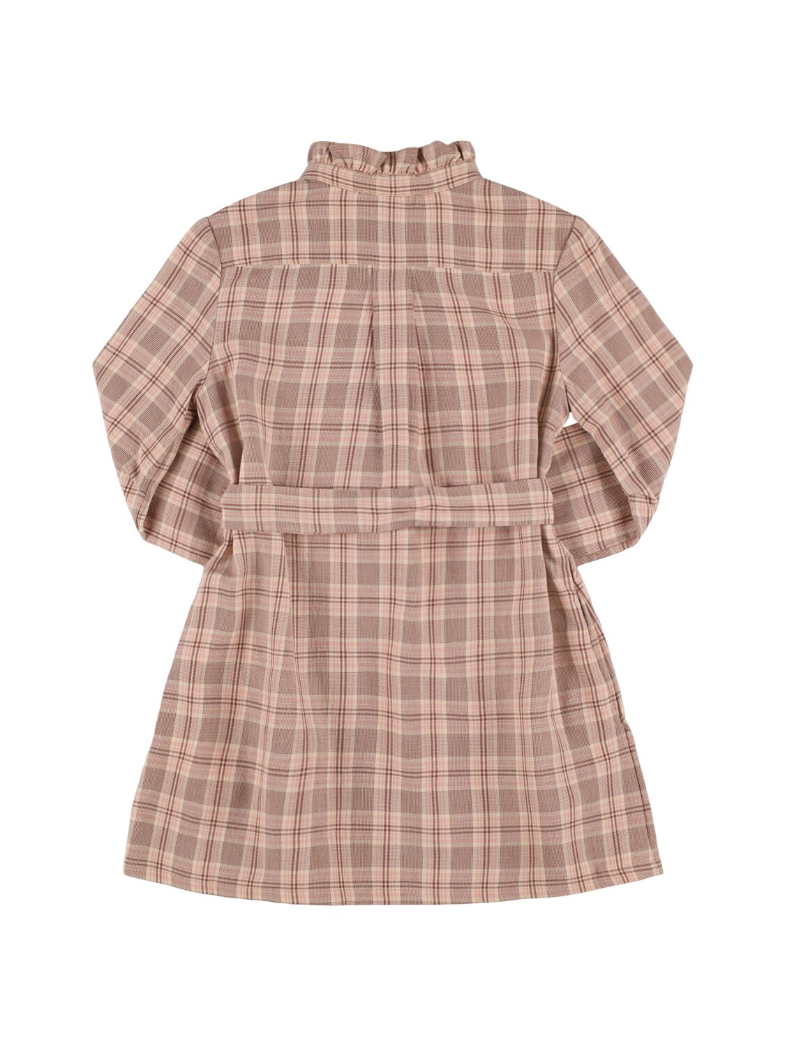 BONPOINT PRINTED VISCOSE & WOOL DRESS 