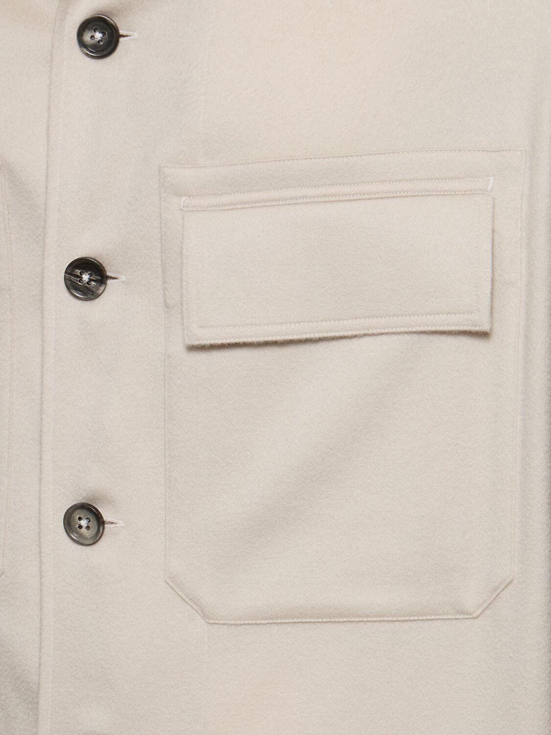 Shop Zegna Cashmere Leisure Overshirt In White