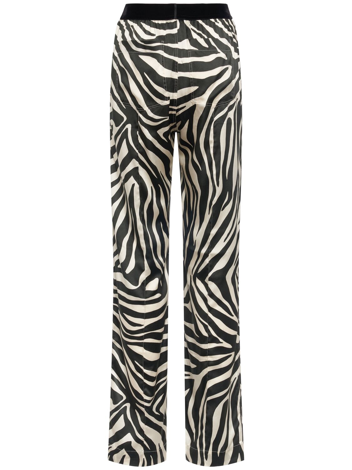 TOM FORD PRINTED SILK SATIN PAJAMA PANTS 