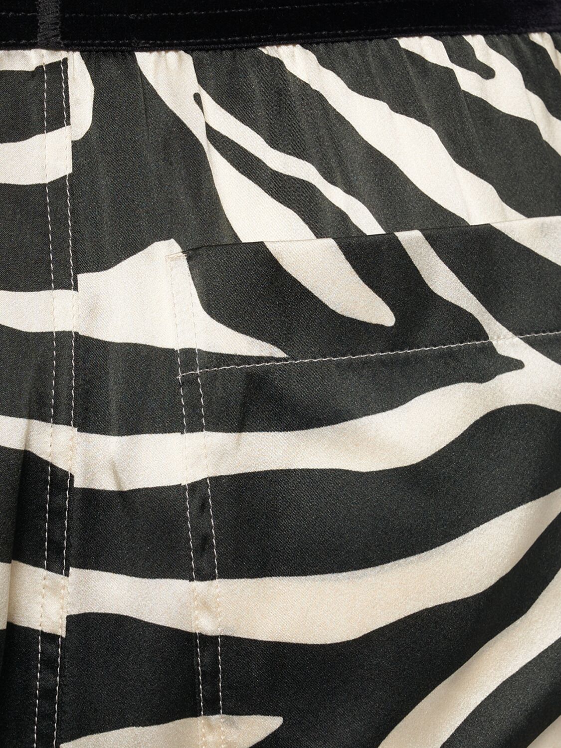TOM FORD PRINTED SILK SATIN PAJAMA PANTS 