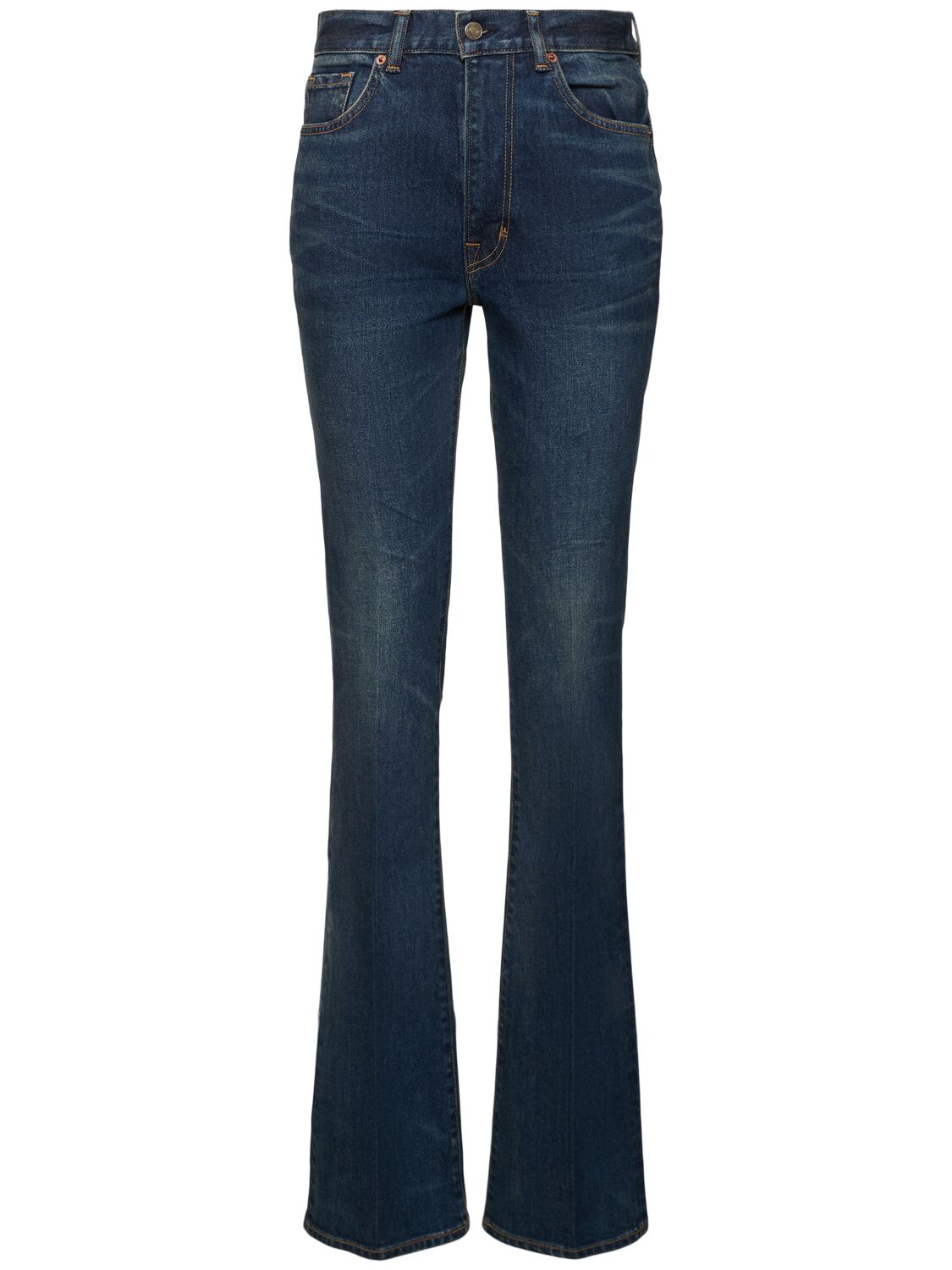 High Rise Denim Flared Jeans