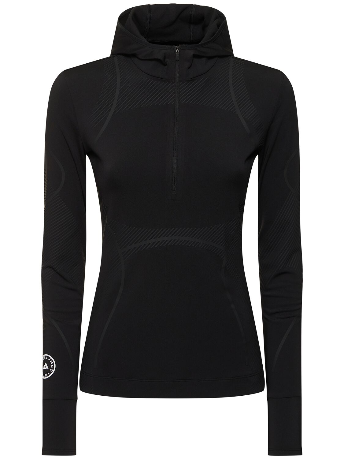 Adidas By Stella Mccartney Asmc Truepace Running Sweater In Black