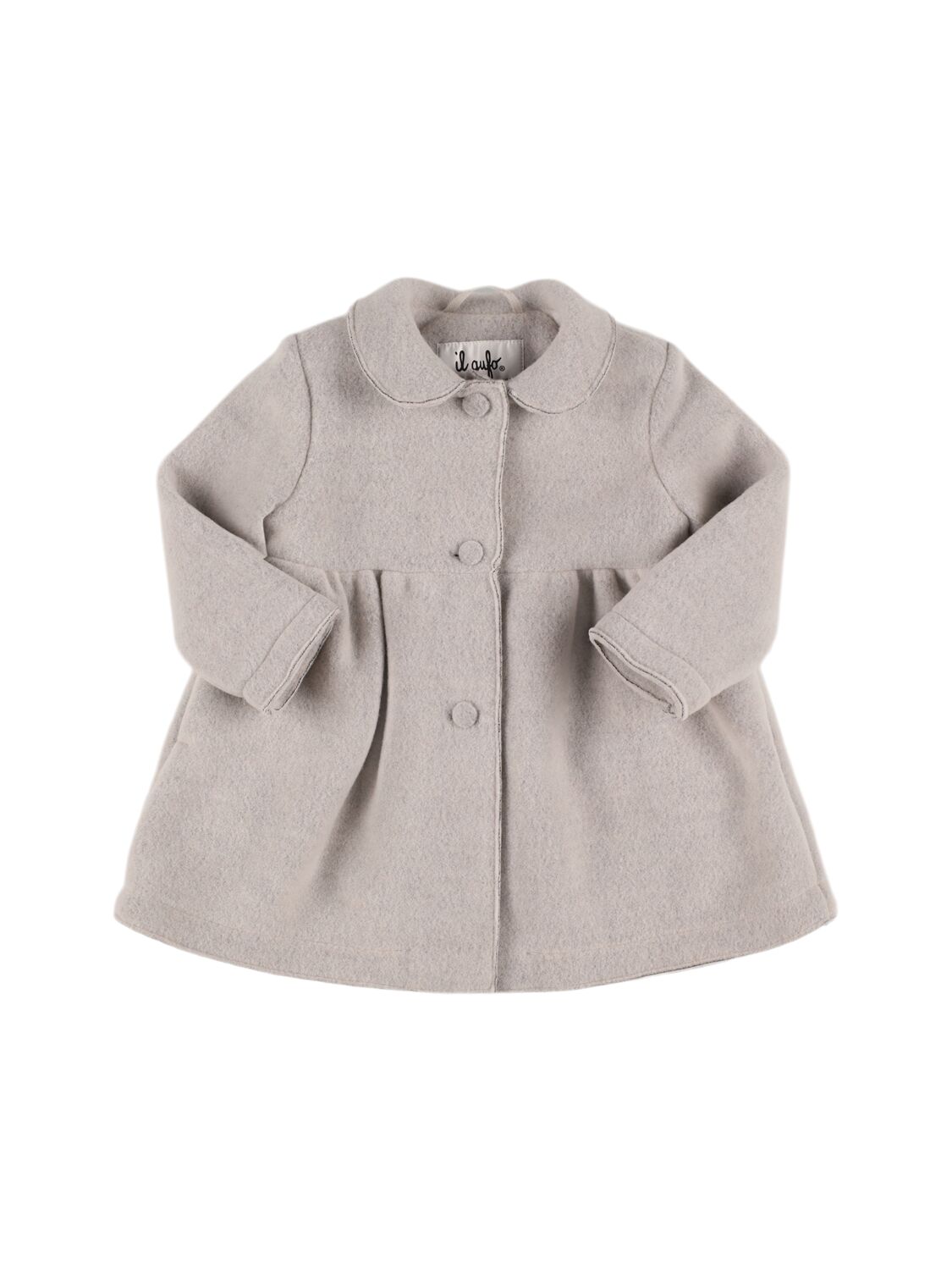 Il Gufo Wool Blend Cloth Coat In Grey