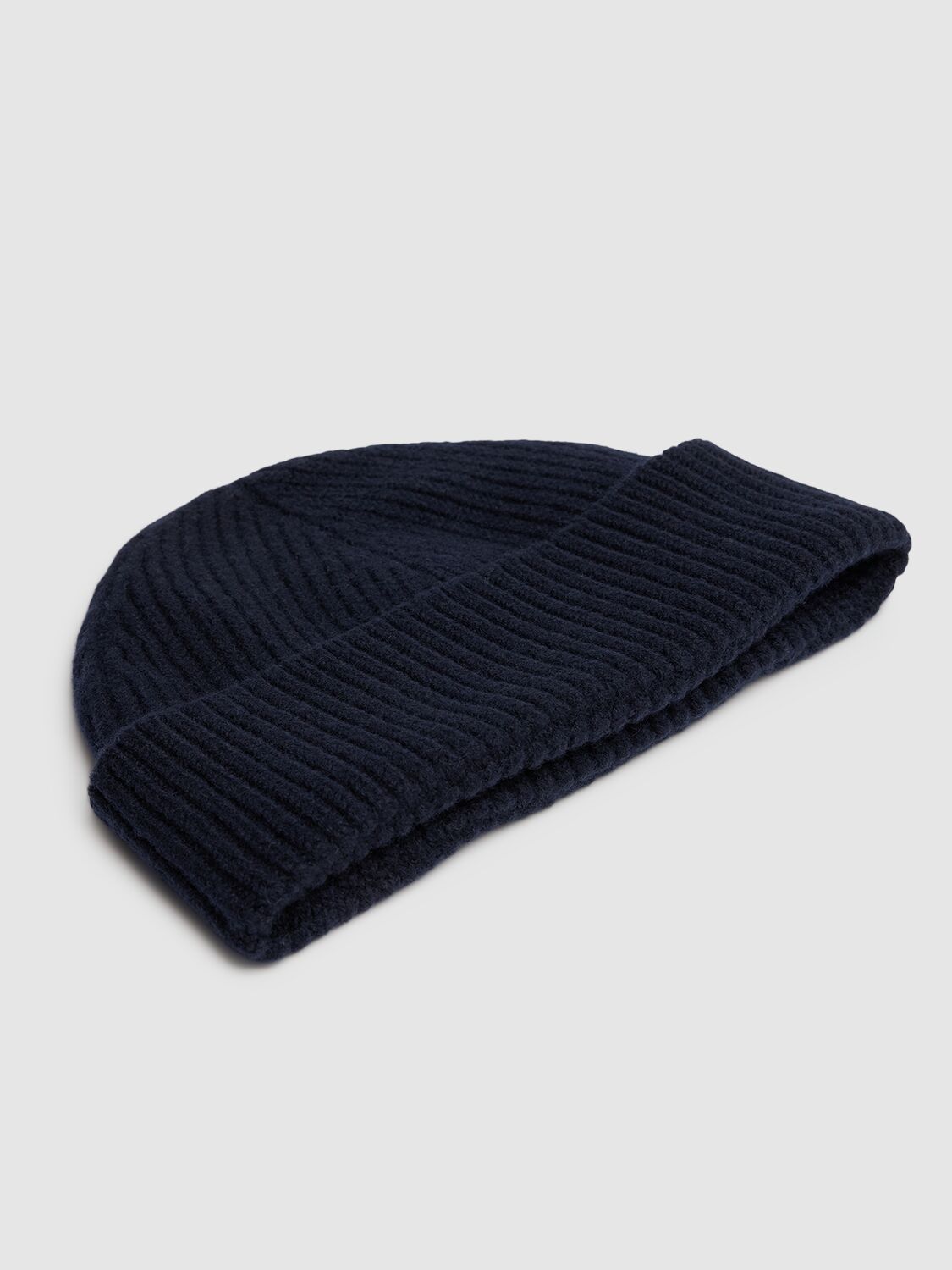 Shop Ami Alexandre Mattiussi Adc Wool Beanie In Navy/red