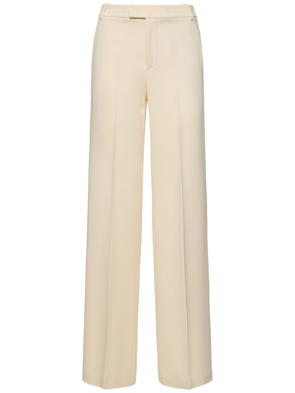 Shop Blumarine Tailored Wide Leg Pants In Ivory