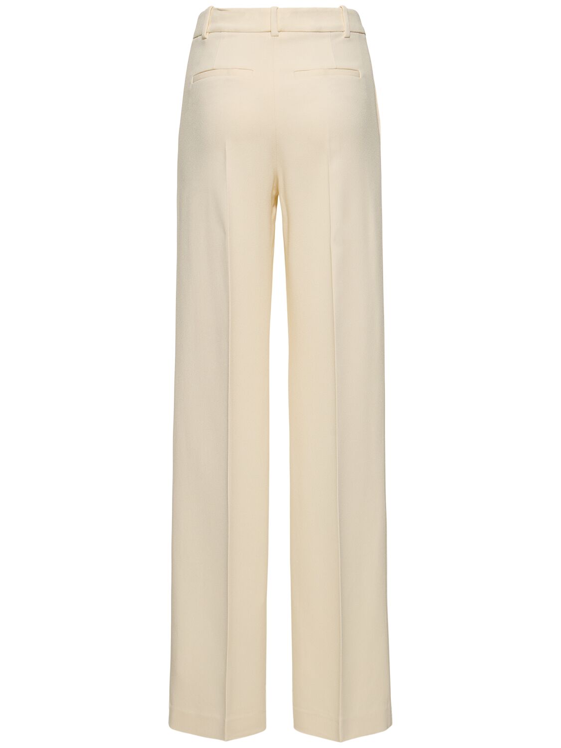 Shop Blumarine Tailored Wide Leg Pants In Ivory