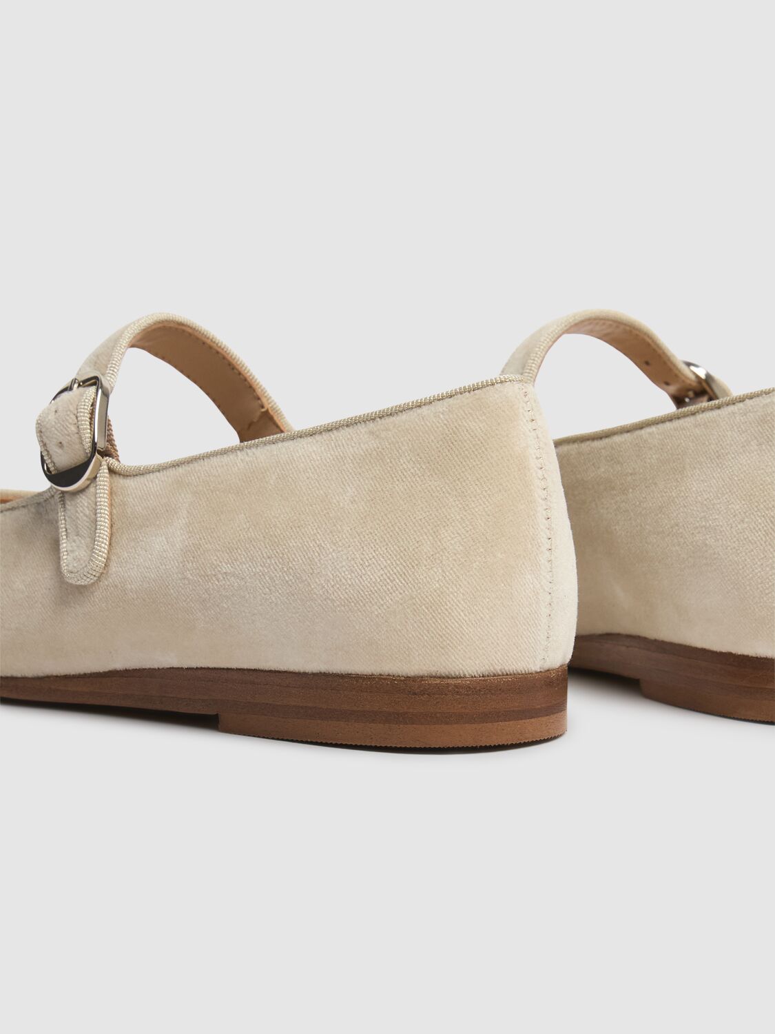 LE MONDE BERYL 5MM CLASSIC VELVET MARY JANE FLATS 
