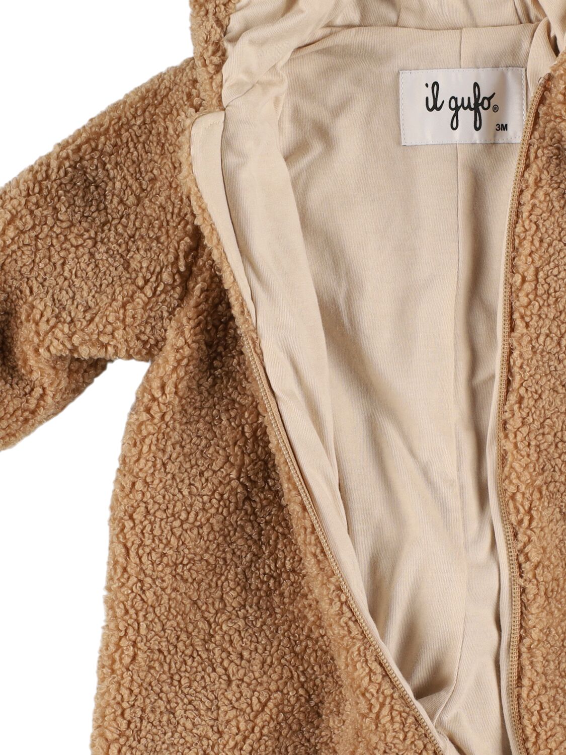 Shop Il Gufo Teddy Bunny Romper In Beige