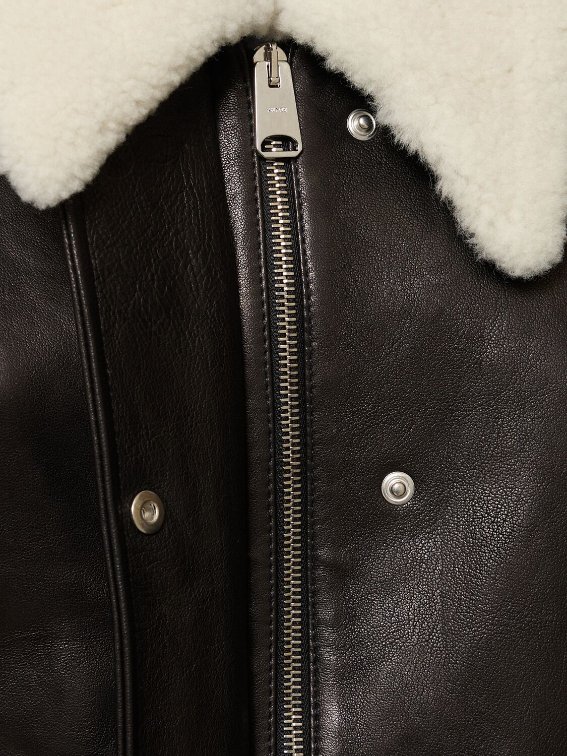 Shop Khaite Sheller Leather Jacket In Black
