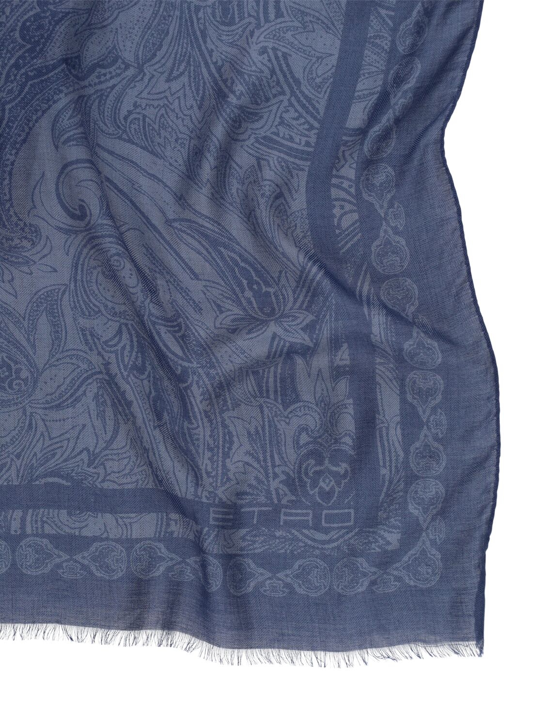 Shop Etro Modal & Cashmere Scarf In Blue