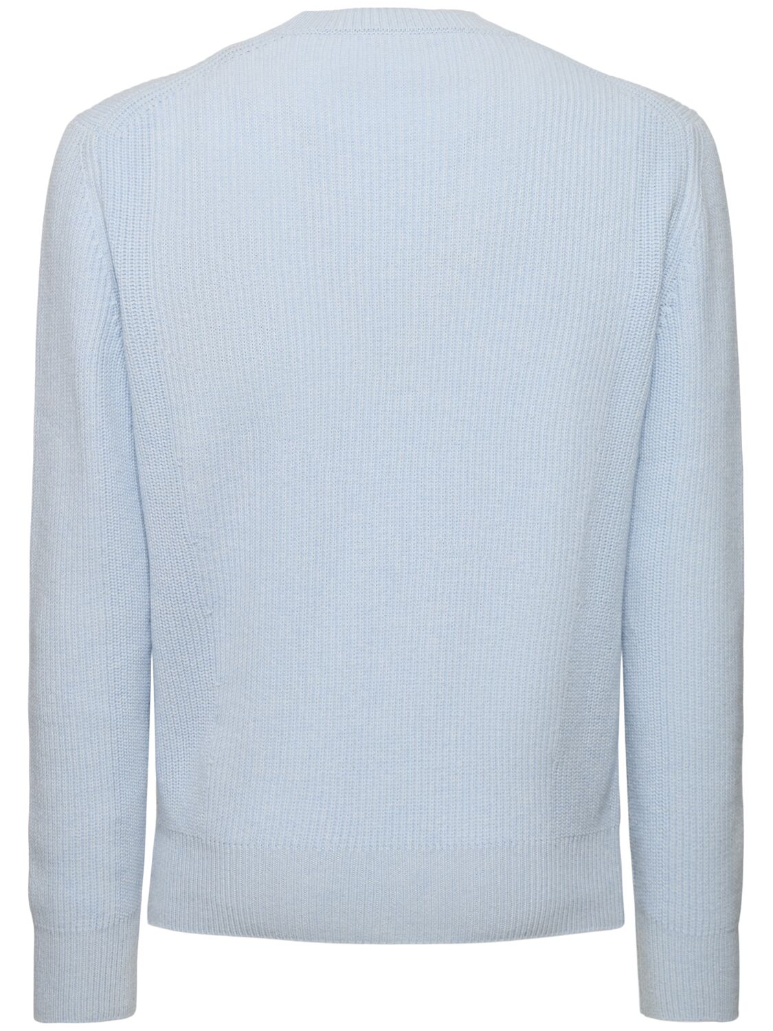 Shop Zegna Oasi Cashmere Crewneck Sweater In Ghiaccio