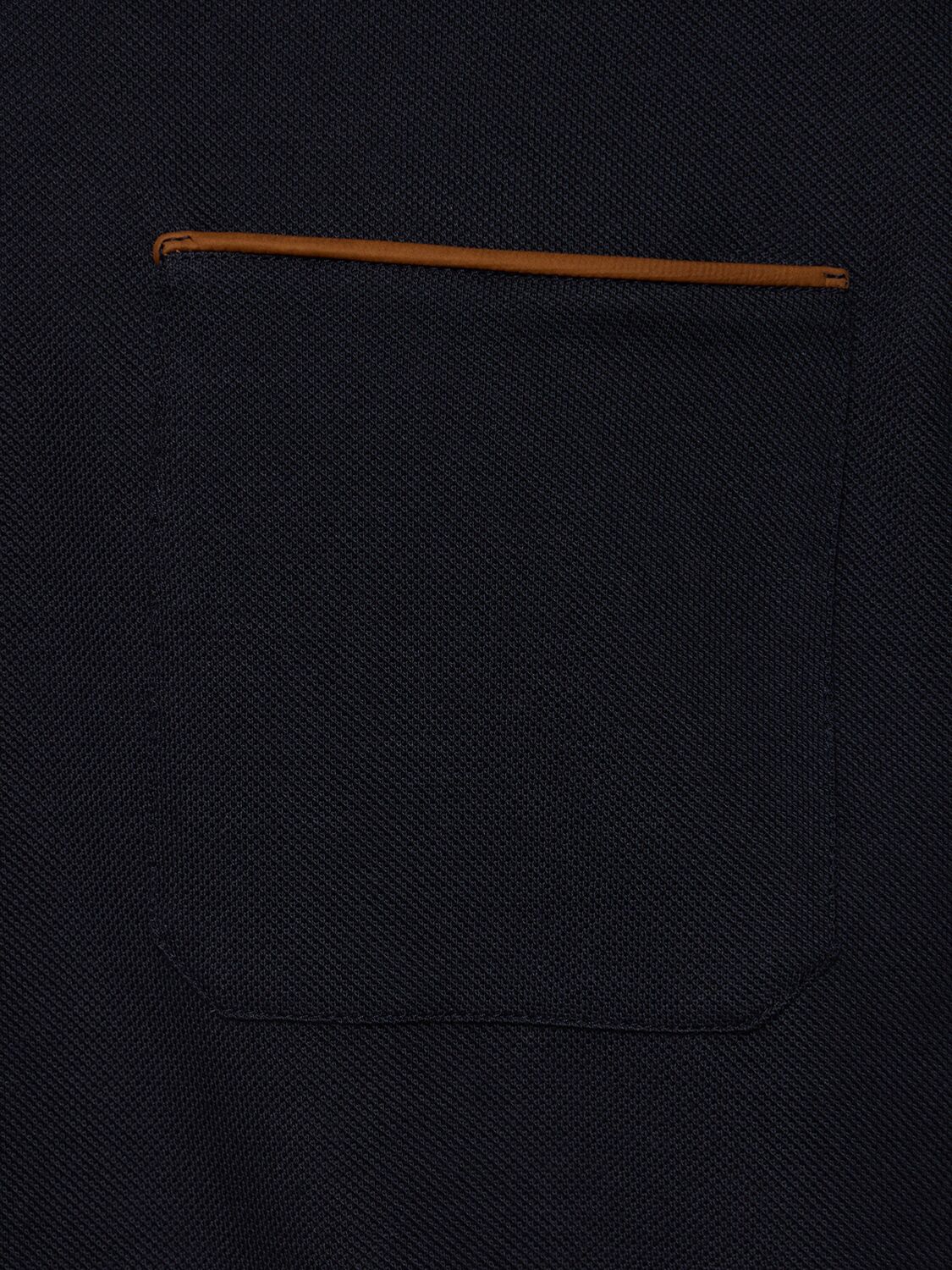 ZEGNA PURE COTTON PIQUET POLO 