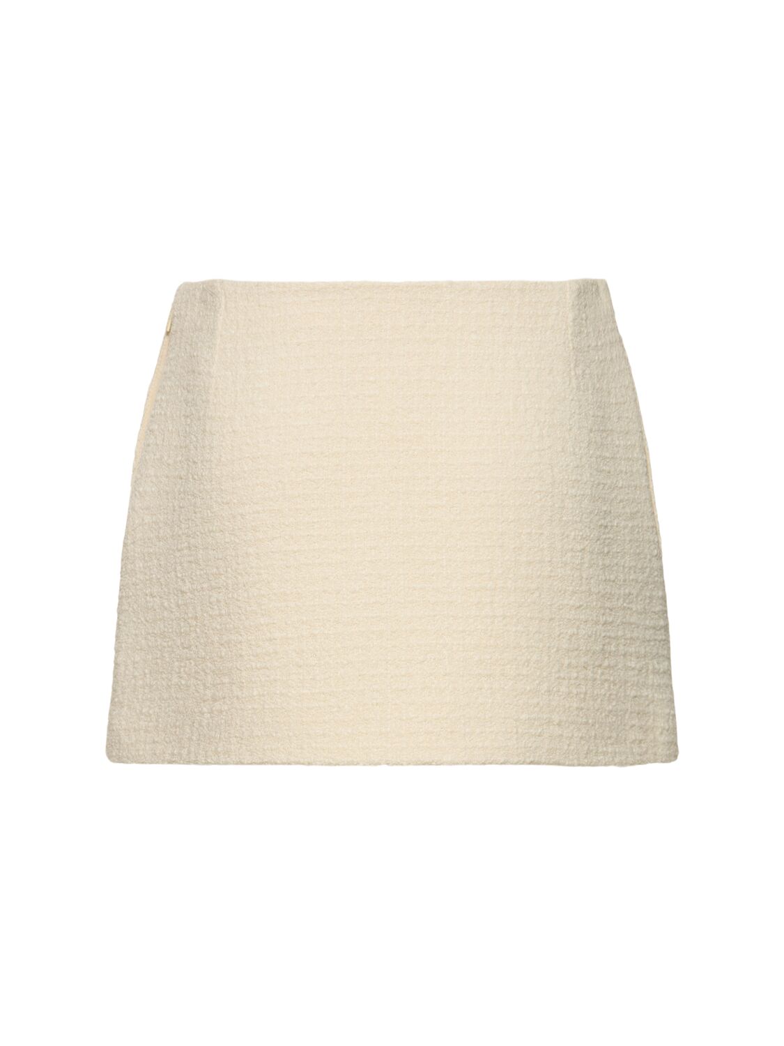 Shop Gucci Wool Blend Skirt In Ivory