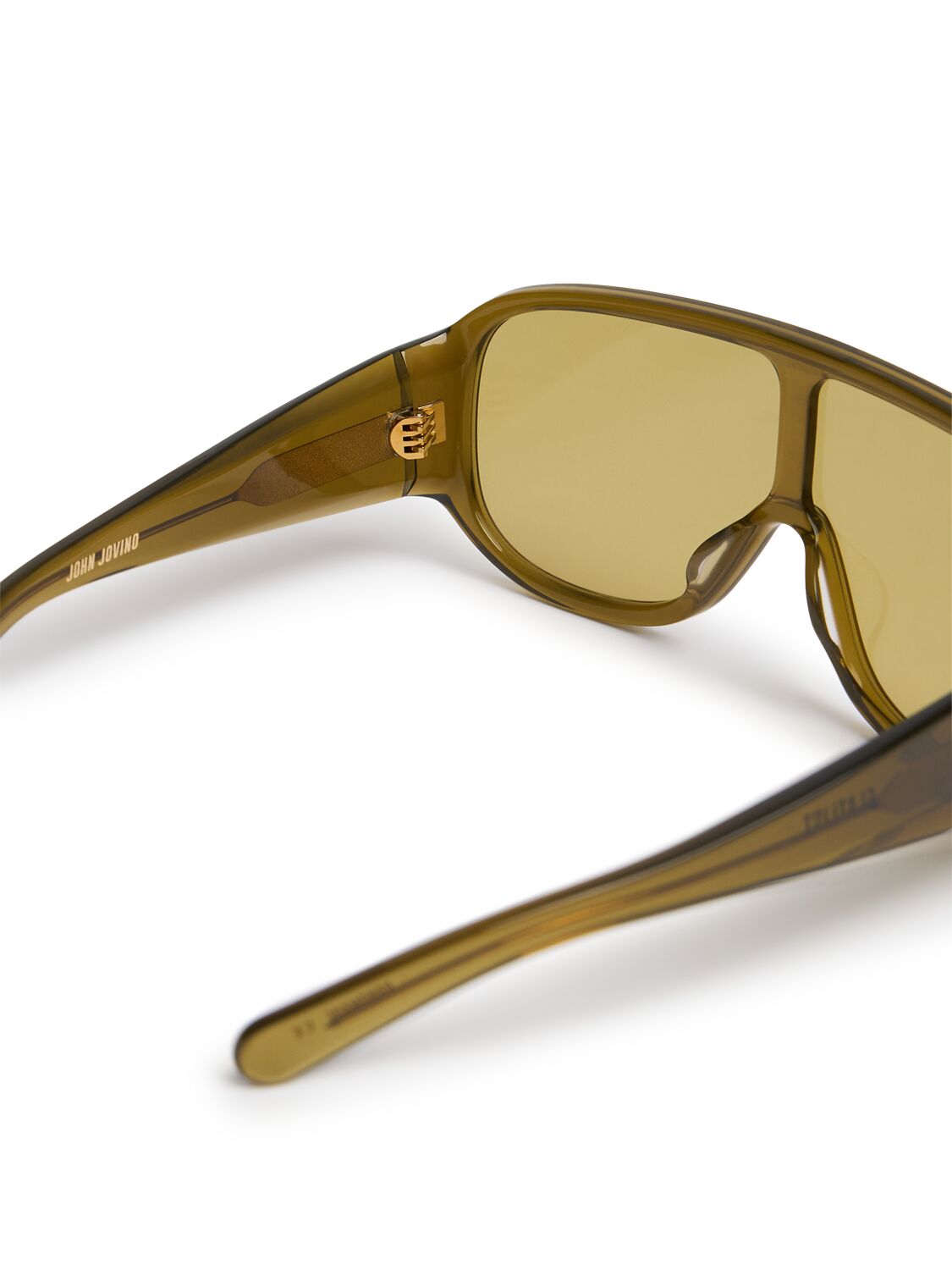 Shop Flatlist Eyewear John Jovino Sunglasses In Olive/smoked