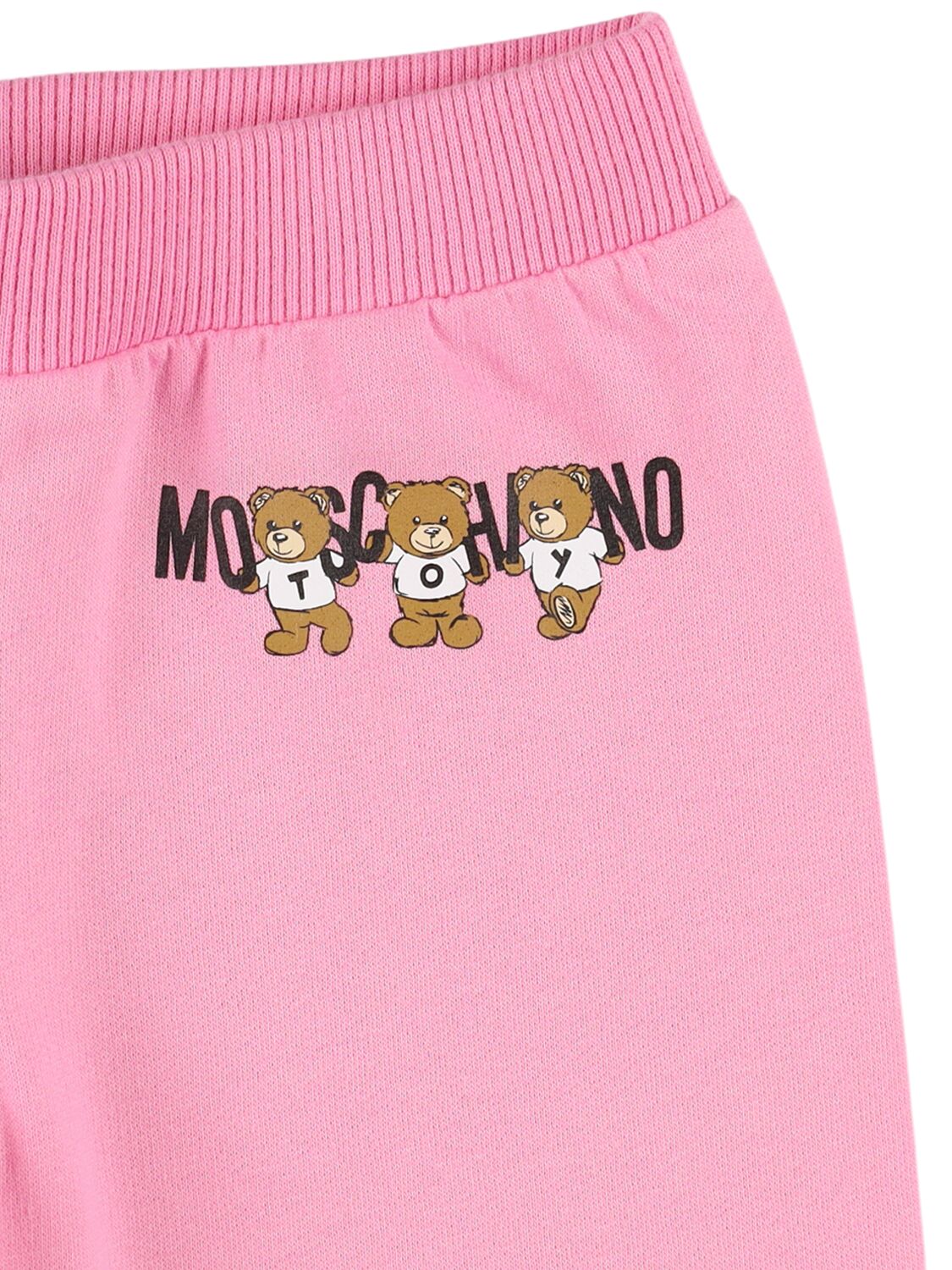 Shop Moschino Hooded Sweatshirt & Sweatpants In Pink