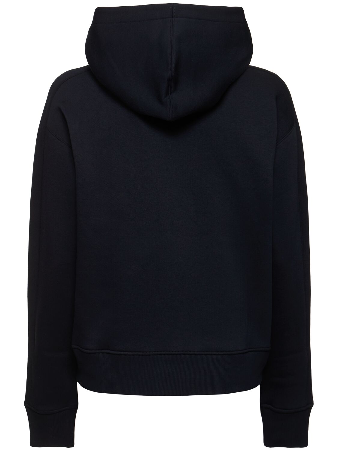 Shop 's Max Mara Malva Logo Embroidery Jersey Hoodie In Navy