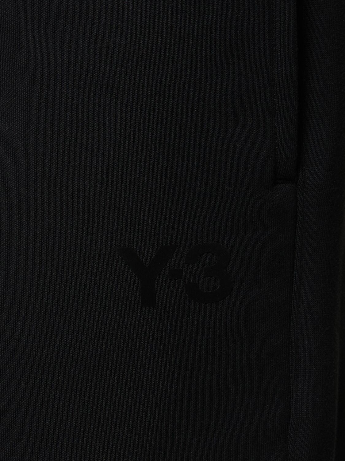 Shop Y-3 Cotton Blend Sweatpants In Black