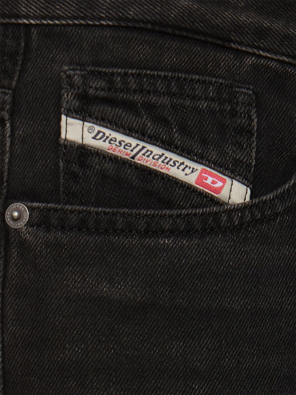 Shop Diesel 1996 D-sire Low Rise Wide Jeans In Grey