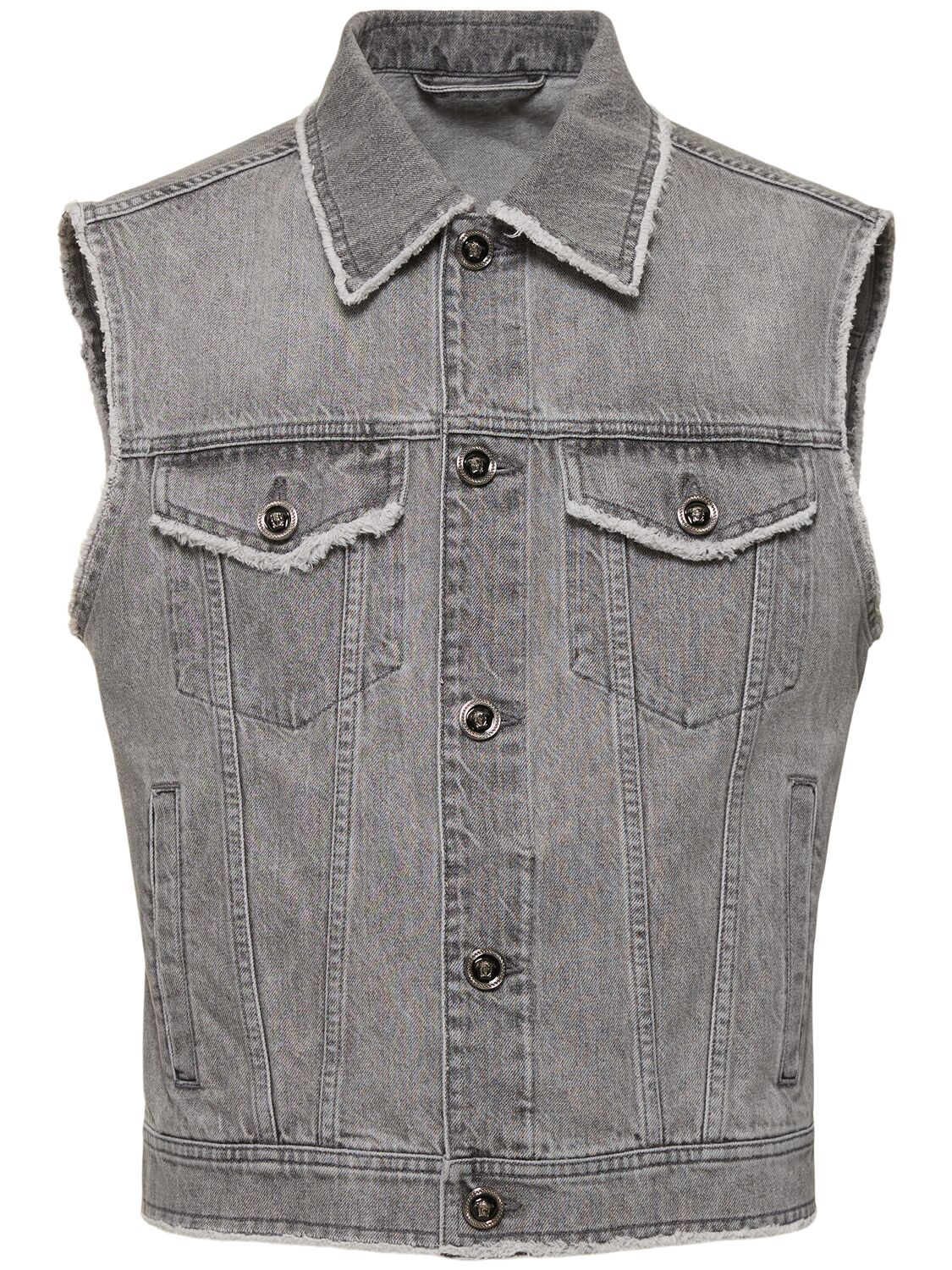 Image of Stonewashed Denim Vest